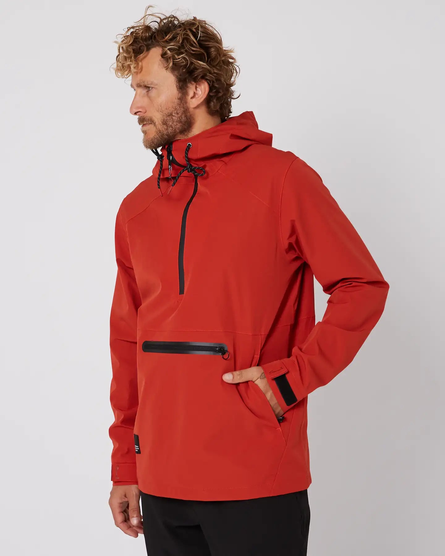 Follow Outer Spray Anorak Jacket - Dirty Red